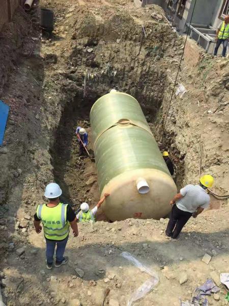 塘沽区南部县养猪场玻璃钢化粪池项目